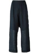 Kristensen Du Nord Wide Leg Trousers, Women's, Size: 2, Blue, Cotton/linen/flax