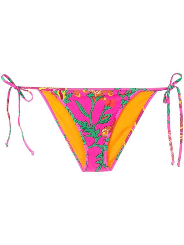 La Doublej String Bikini Bottom - Pink
