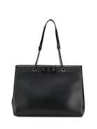 Salvatore Ferragamo Vara Bow Double Handle Bag - Black