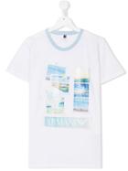 Armani Junior Marina Print T-shirt - White