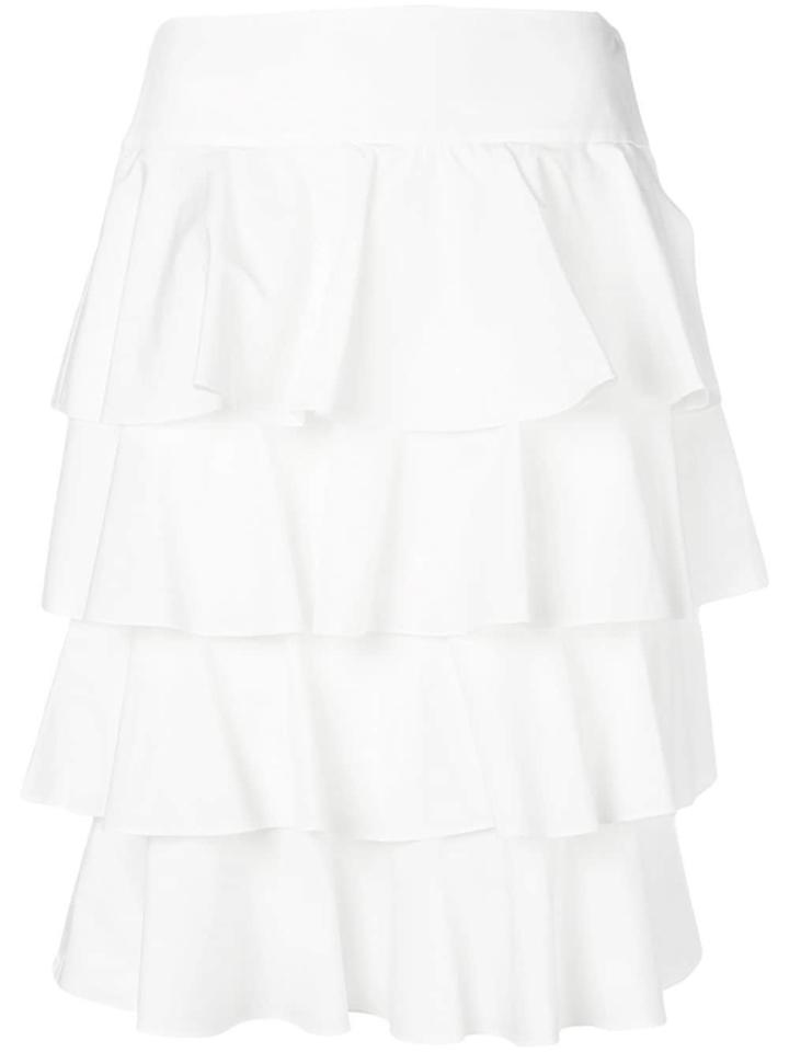 Fendi Tiered Layered Skirt - White