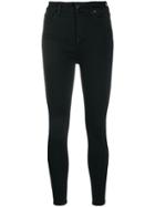 7 For All Mankind High Rise Skinny Jeans - Black