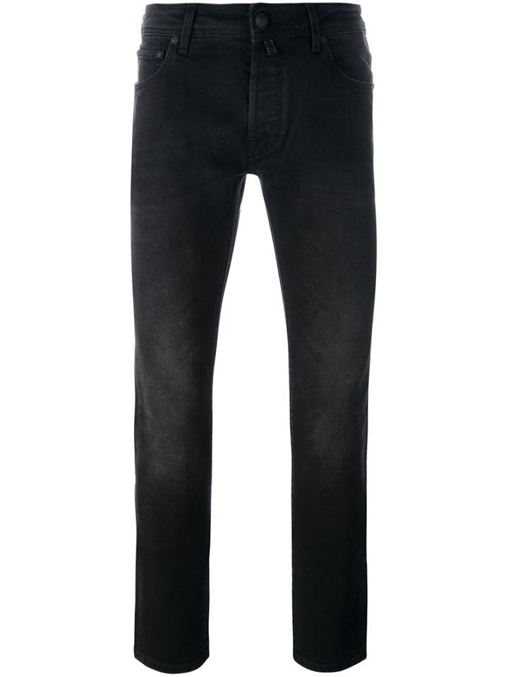 Jacob Cohen Washed Out Jeans, Men's, Size: 31, Black, Cotton/spandex/elastane