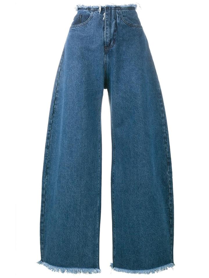 Marques'almeida Oversized Wide-leg Jeans - Blue