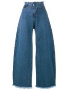 Marques'almeida Oversized Wide-leg Jeans - Blue