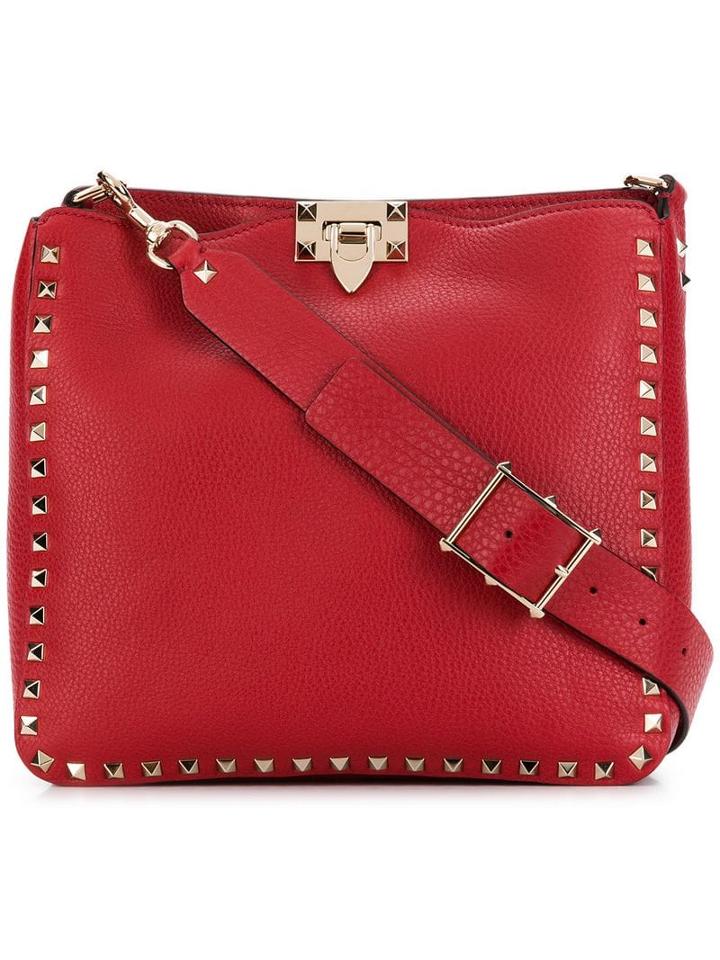 Valentino Valentino Garavai Rockstud Shoulder Bag - Red