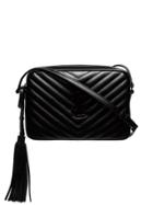 Saint Laurent Quilted Leather Cross Body Bag - Black