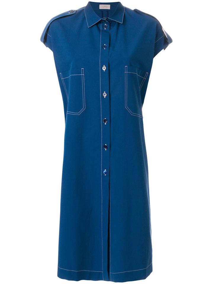 Mrz Poncho Shirt - Blue