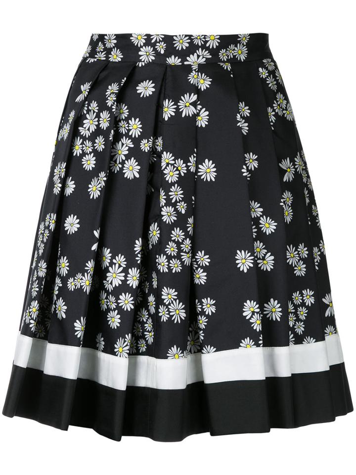 Macgraw - Daisy Chain Short Skirt - Women - Silk - 10, Black, Silk