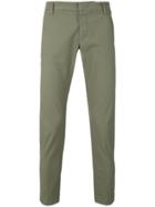 Entre Amis Slim-fit Ankle Grazer Trousers - Green