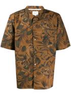 Norse Projects Floral Short-sleeve Shirt - Brown