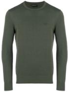 Emporio Armani Slim Fit Logo Sweater - Green