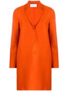 Harris Wharf London Cocoon Single-breasted Coat - Orange