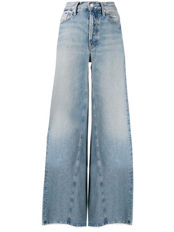 Mother Enchanter High-rise Wide-leg Jeans - Blue