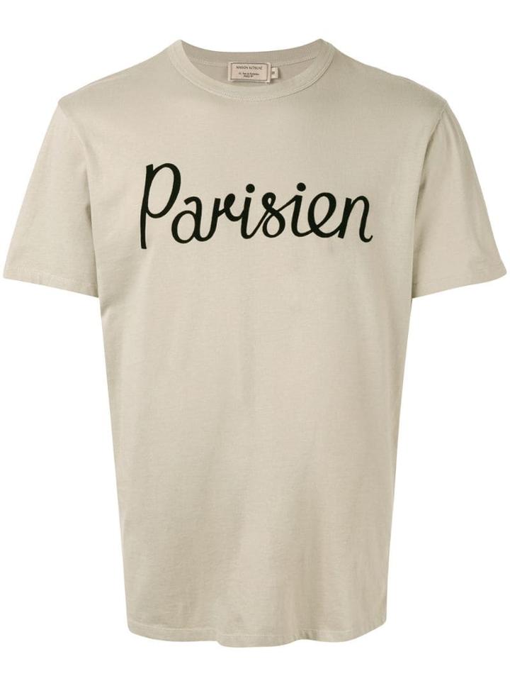 Maison Kitsuné Parisien T-shirt - Brown