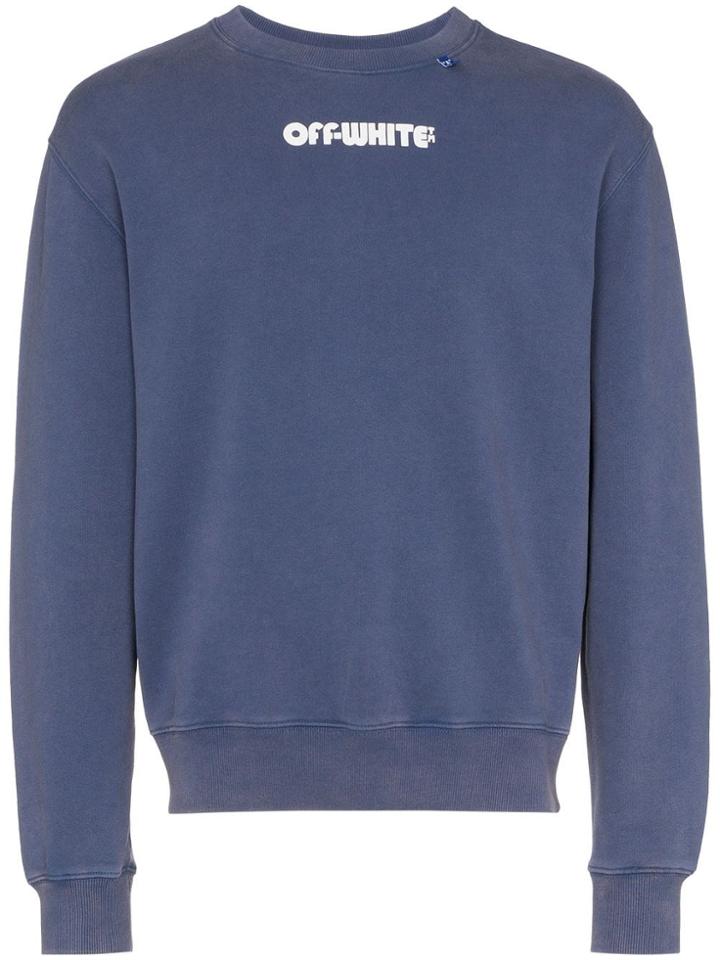 Off-white Skull Print Sweatshirt - Blue