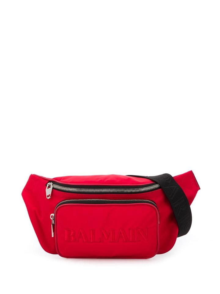 Balmain Embroidered Logo Belt Bag