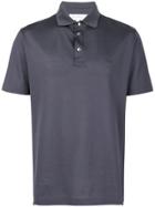 Salvatore Ferragamo Short-sleeve Fitted Polo Top - Grey