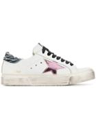 Golden Goose Deluxe Brand Pink Star May Sneakers - White