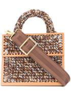 0711 Copacabana Small Woven Handbag - Multicolour