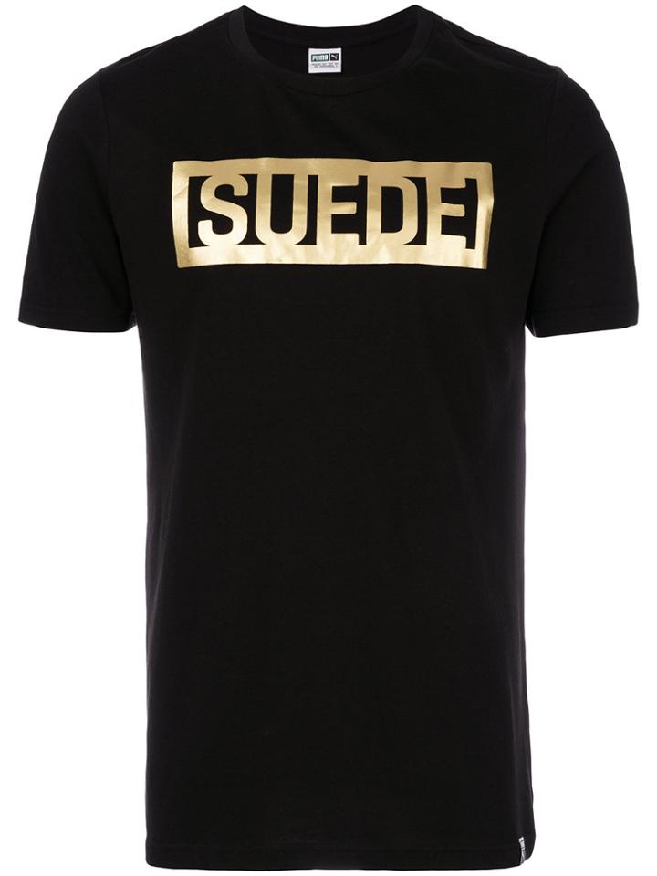 Puma Jual Suede Print T-shirt - Black