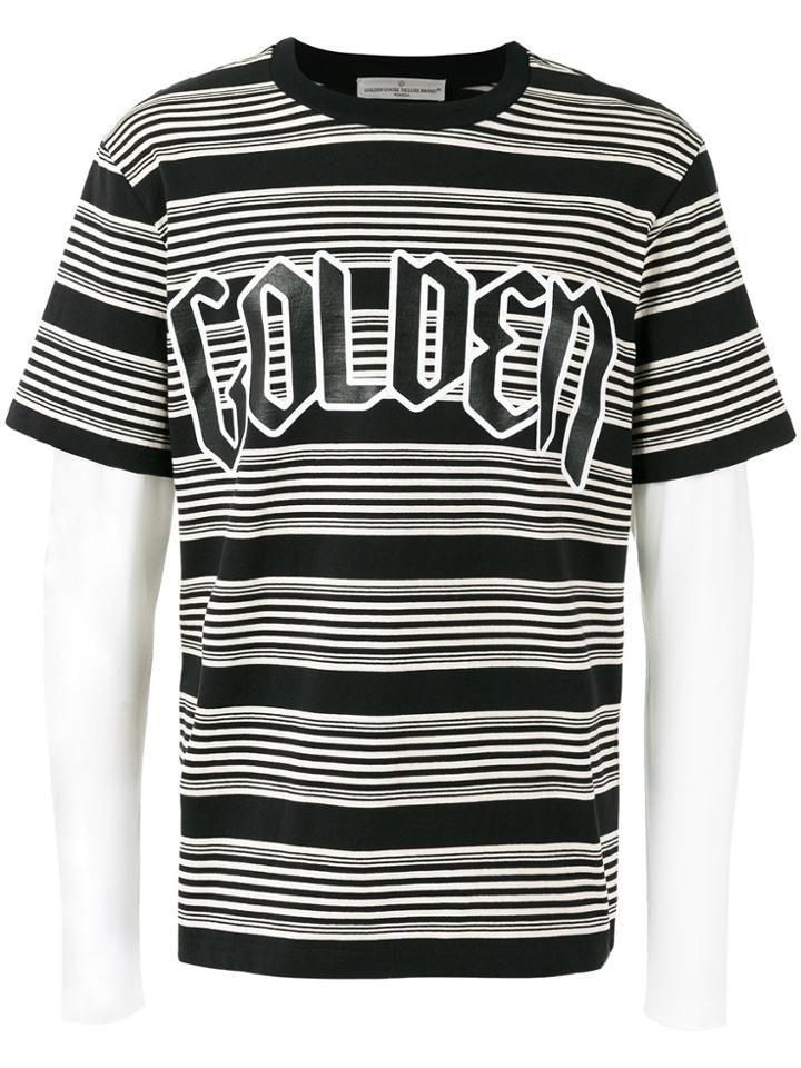 Golden Goose Deluxe Brand Layered Stripe T-shirt - Black