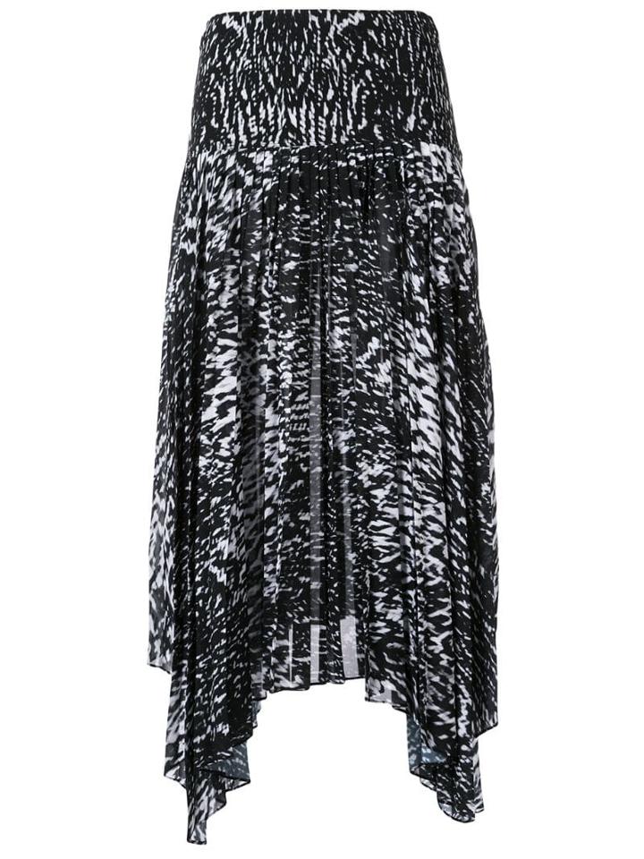 Camilla And Marc Dali Print Sunray Skirt - Black