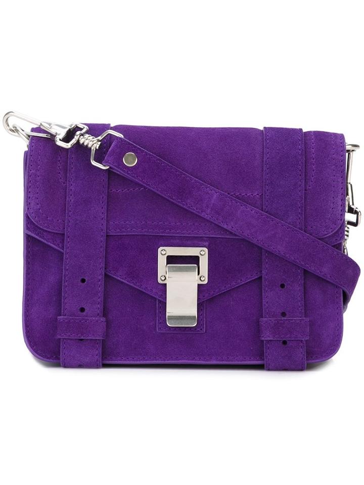 Proenza Schouler Mini 'ps1' Crossbody Bag, Women's, Pink/purple, Suede