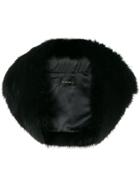 Plein Sud Fur Shawl Jacket - Black