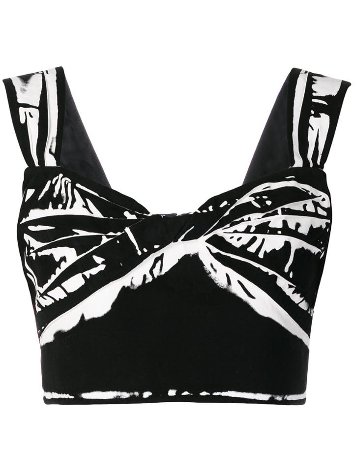 Prada Overprint Crop Top - Black