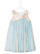 I Pinco Pallino Floral Embroidered Dress, Girl's, Size: 8 Yrs, Blue