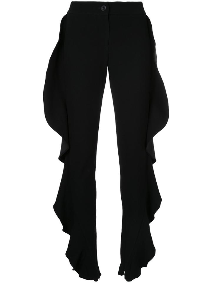 Strateas Carlucci Ruffled Trousers - Black
