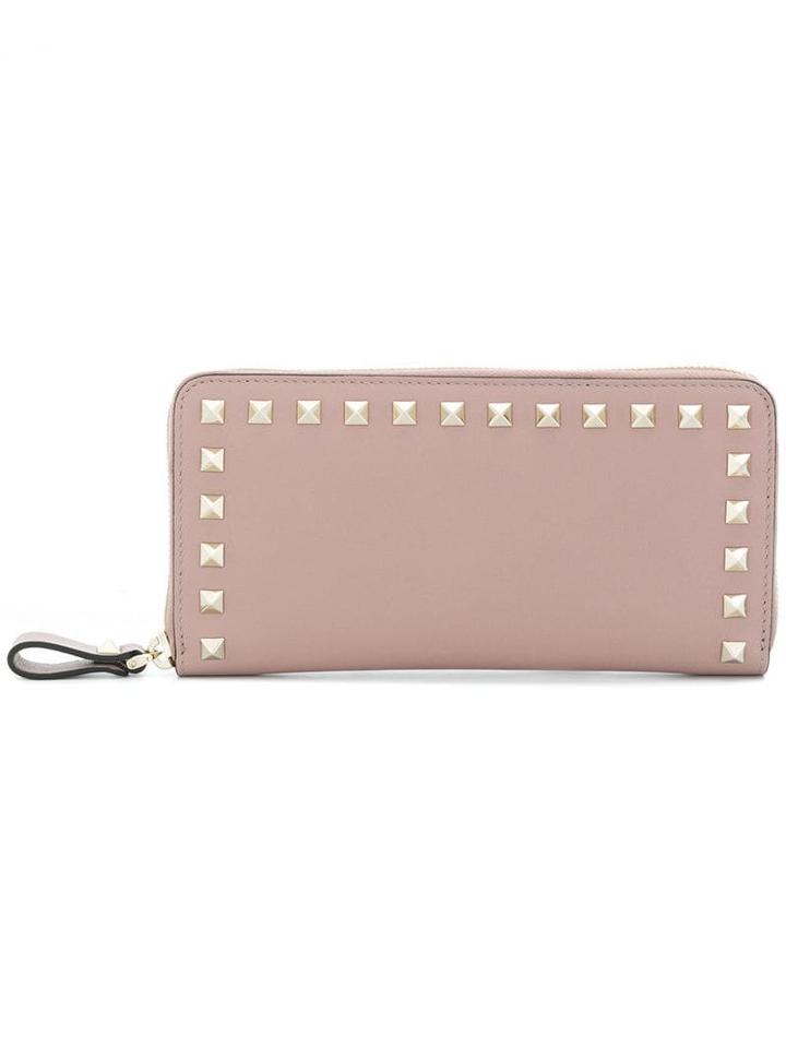 Valentino Valentino Garavani Rockstud Zip-around Wallet - Pink