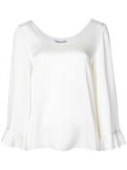Vivienne Westwood Red Label V-neck Draped Buttoned Blouse - Grey