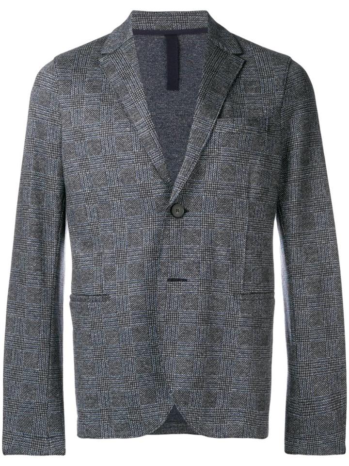 Harris Wharf London Checked Blazer - Grey