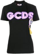 Gcds Embellished Tassel T-shirt - Black