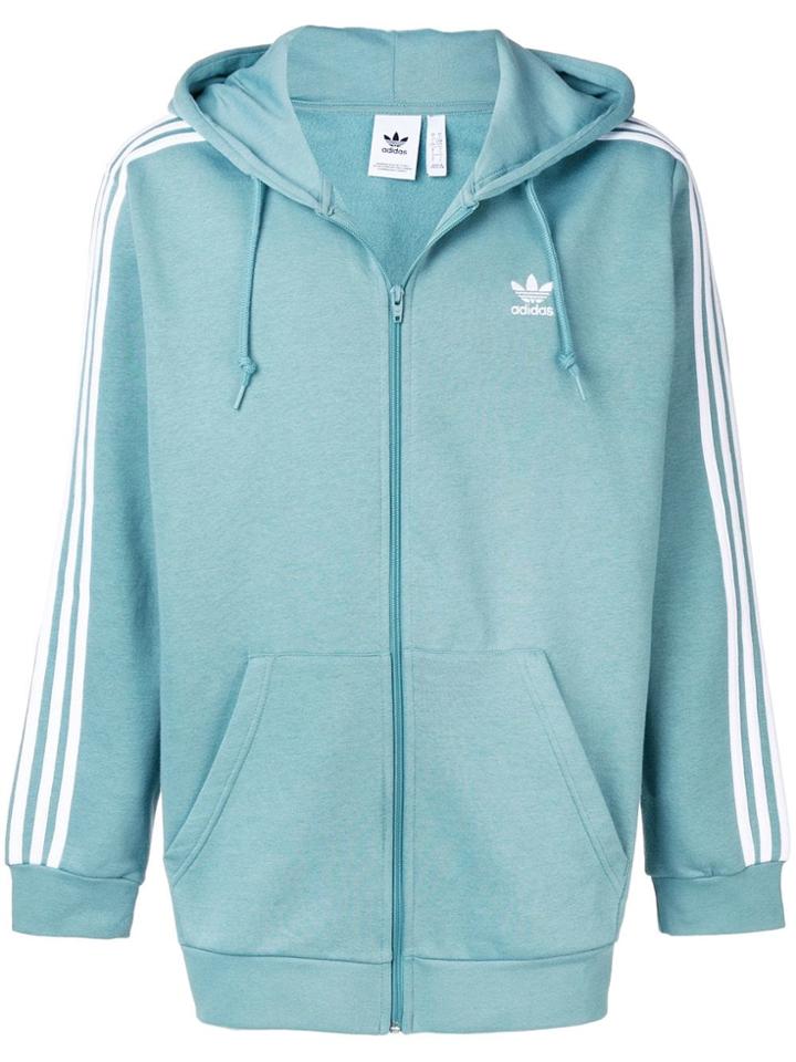 Adidas Zipped Hoodie - Blue