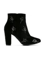 Olympiah Embroidered Boots - Black