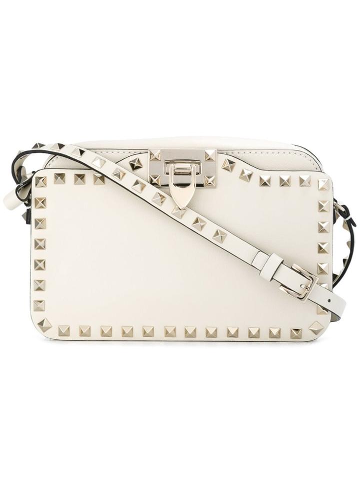 Valentino Valentino Garavani Rockstud Camera Shoulder Bag - Neutrals