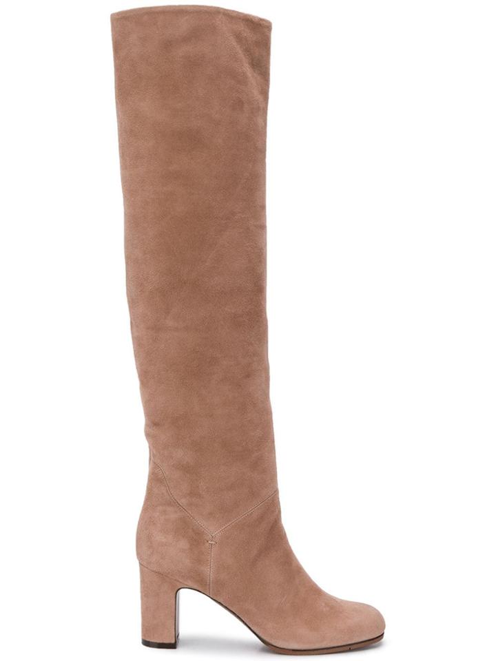 L'autre Chose Slip-on Knee-high Boots - Neutrals