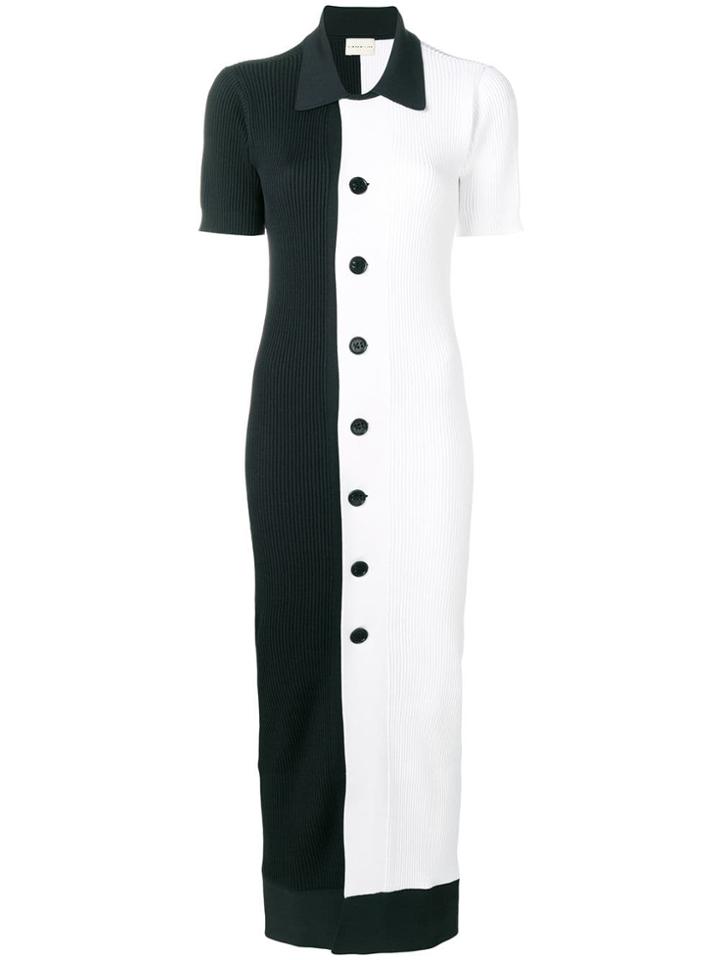 Simon Miller Asymmetric Buttoned Up Dress - Black