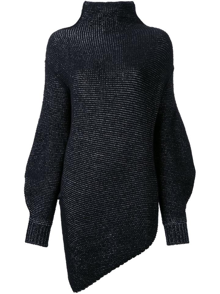 Stella Mccartney Structured Knit Sweater, Women's, Size: 42, Black, Polyamide/viscose/wool
