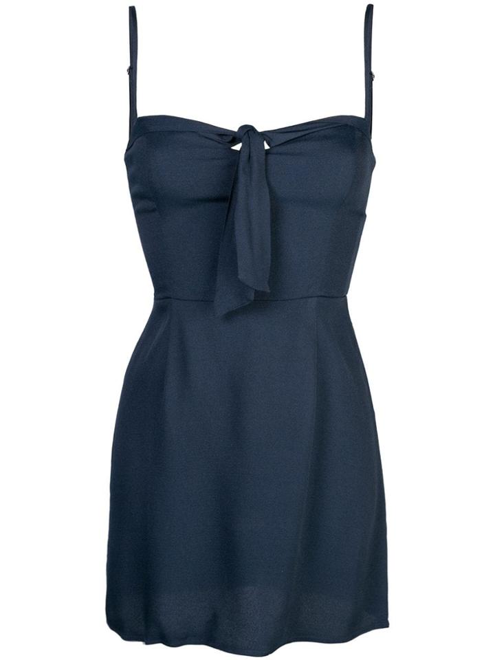 Reformation Helm Mini Dress - Blue