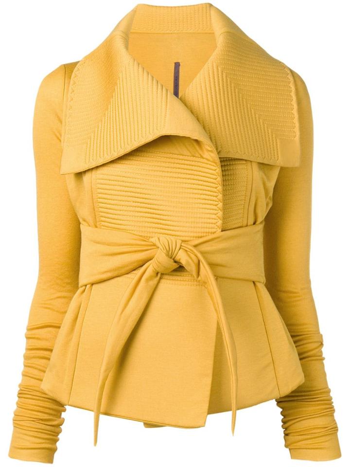 Rick Owens Lilies Quilted Detail Jacket - Yellow
