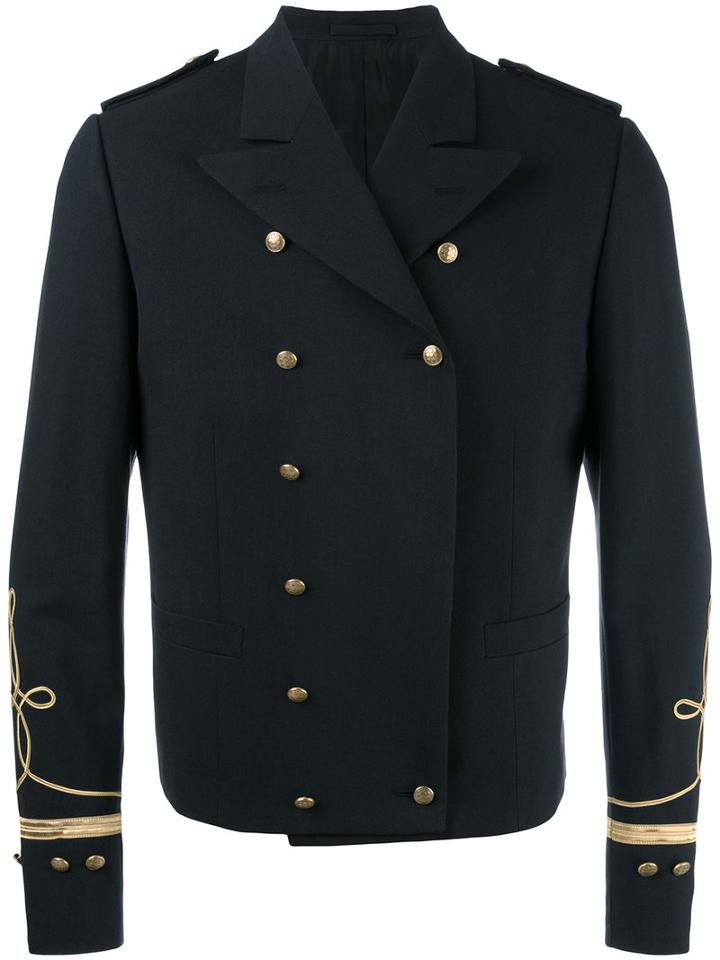 Ports 1961 Military Style Blazer, Men's, Size: 44, Black, Viscose/cotton/cupro