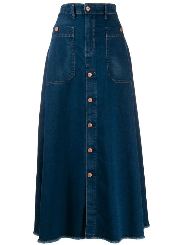 Diesel Denim Maxi Skirt - Blue