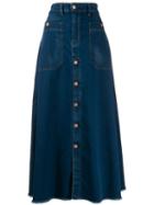 Diesel Denim Maxi Skirt - Blue