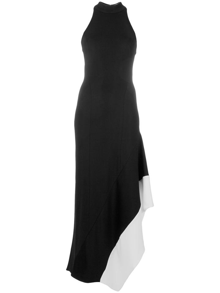 Galvan Aurora Halterneck Midi Dress - Black