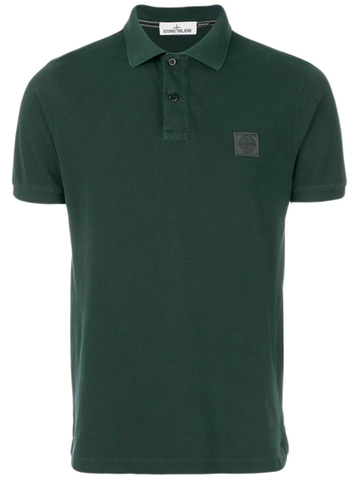 Stone Island Logo Polo Shirt - Green