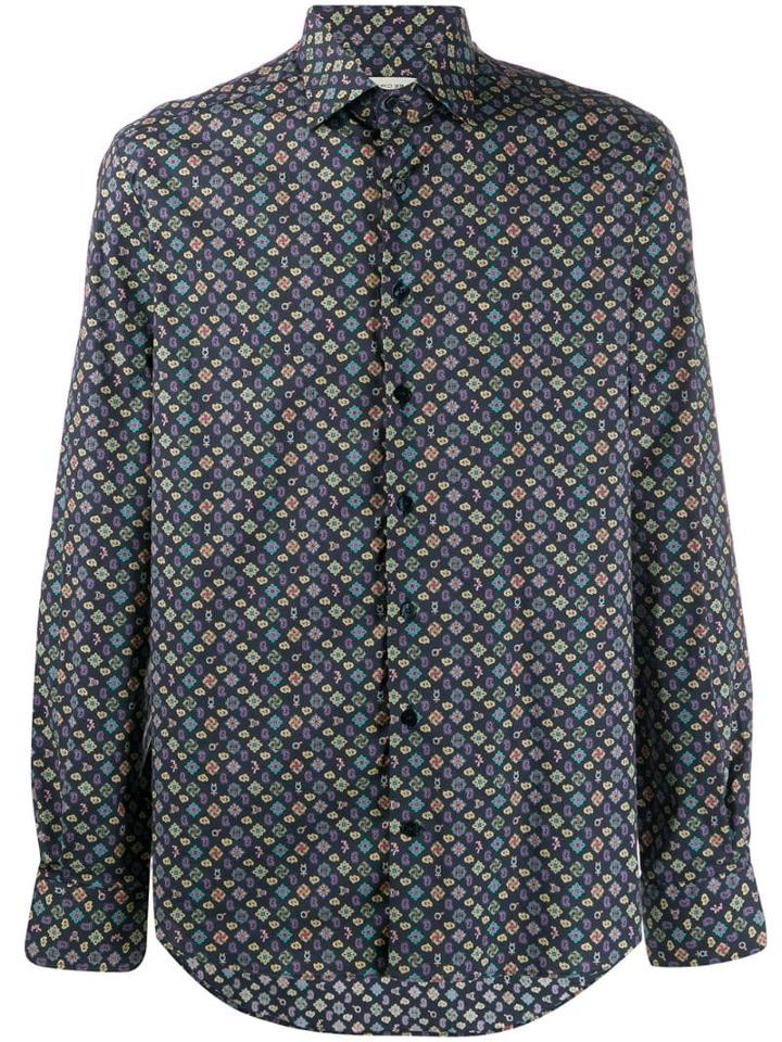 Etro Multi-print Shirt - Blue